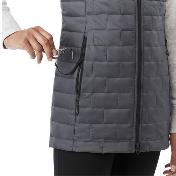 Elevate 99598 WOMENS TELLURIDE Packable Insulated Vest Black Size M (New) - Picture 3 of 5